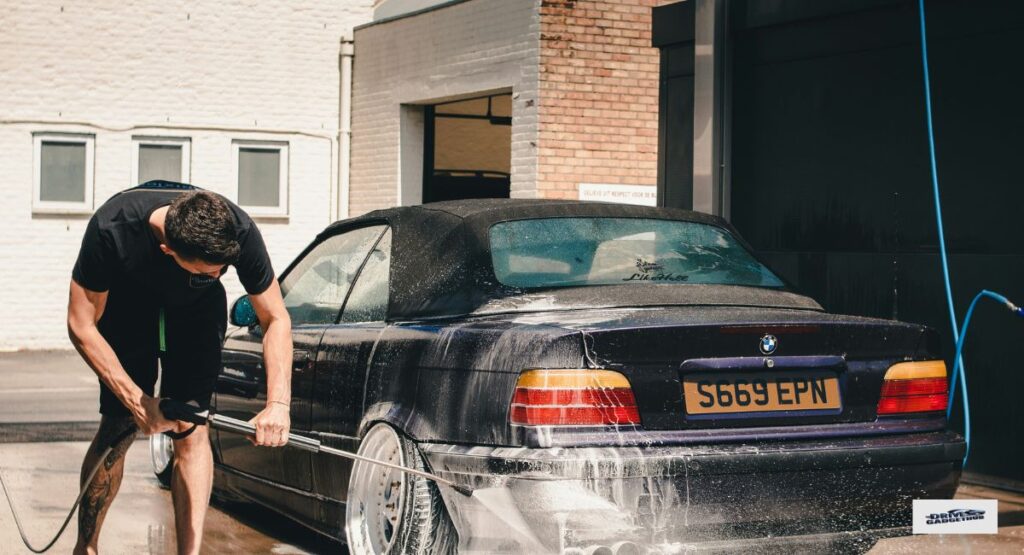 Incorrect Way to Use a Car Wash Vacuum