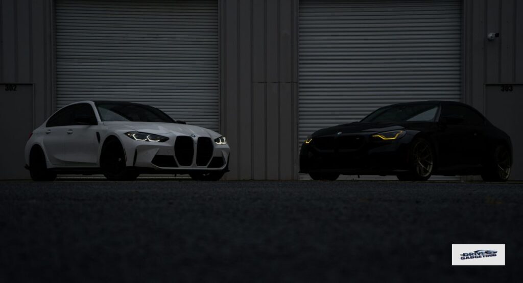 Matte Grey vs Glossy Black Car Paint Comparison