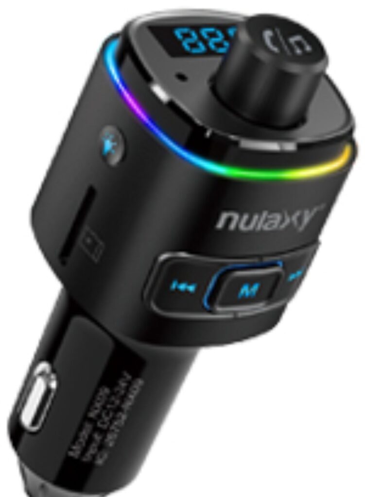 Nulaxy NX12 Bluetooth FM transmitter – reliable hands-free calling and wireless audio streaming